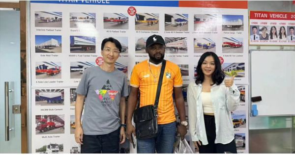 Guinea Customers Visited Tongya Vehicle and Ordered a Oil Tanker Trailer