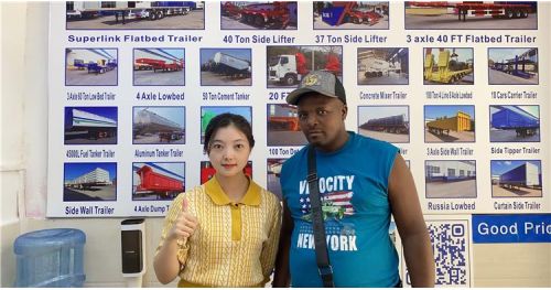 Cameroon Customer Come to Tongya to Buy 6 Car Carrier Trailer