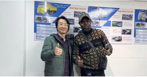 Zambian Customer Come to Tongya to Buy Howo Truck Head