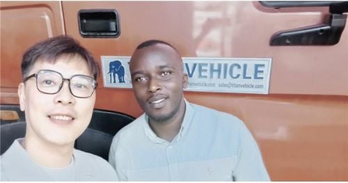 Angola Customer Visit Tongya Order 60 Ton Low Bed Truck Trailer