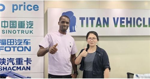 Nigeria Customers Come to Tongya to Buy 3 Axle 80 Ton Lowboy Trailer