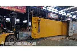 60T Detachable Gooseneck Lowboy Trailer has finished and package