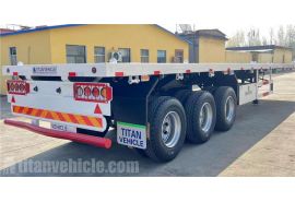 12M Flatbed Semi Trailer will be sent to Tanzania