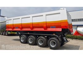 4 Axle 45CBM Semi Dump Trailer will be sent to Cameroon