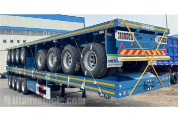 4 Axle Flatbed Platform Trailer will be sent to Jamaica