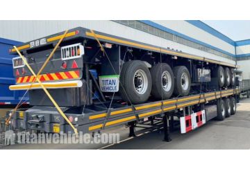 Cheap Tri Axle Flatbed Trailer Will Be Sent to Mauritius