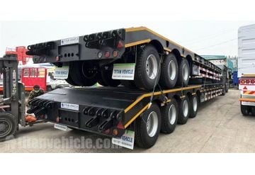 3/4 Axle Low Loader Trailers Ready Ship to Central Africa