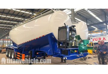 3 Axle Bulk Cement Tanker Trailer will be Sent to Dominican