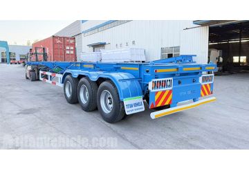Tri Axle Container Chassis Trailer will be sent to Jamaica