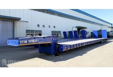 100 Ton Low Low Bed Trailer will be Shipped to Philippines