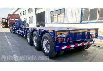 3 Axle 100 Ton Detachable Gooseneck Trailer will be sent to Jamaica by Container