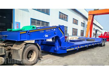 2 Line 4 Axle Removable Gooseneck Lowboy Trailer will be Sent to Jamaica