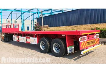40 Ft Flatbed Trailer will be Shipped to Guam