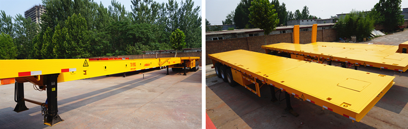 extendable flatbed trailers