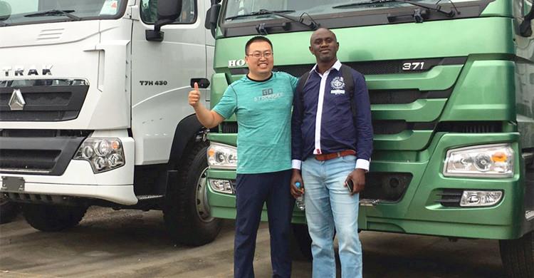 Congo Customer Visit Tongya and Buy SINOTRUK Tractor Heads