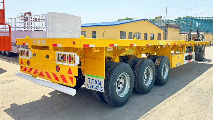 Jamaican Customer Purchased 40 Ft Flatbed Trailer from Tongya Vehicle
