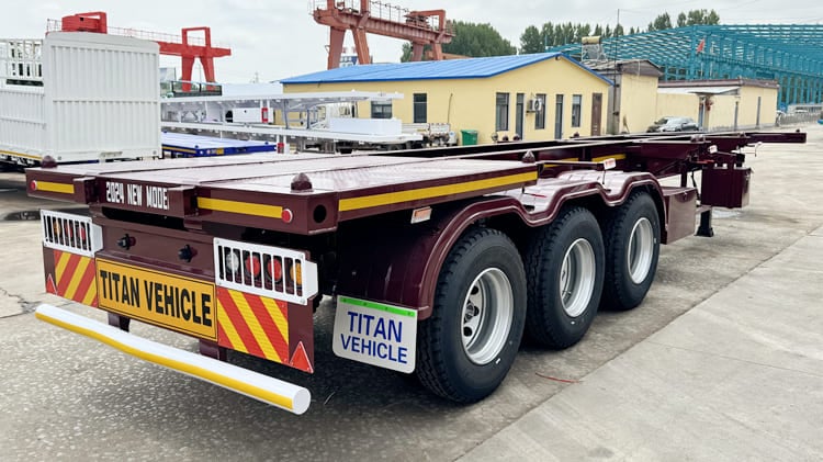 New Tri Axle Skeleton Semi Trailer for Sale in Zimbabwe 