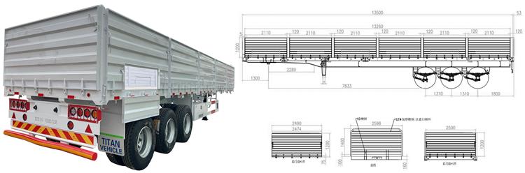 Tri Axle Side Door Trailer for Sale In Uganda