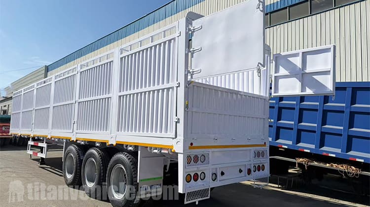 Tri Axle Fence Cargo Trailer for Sale in Nigeria