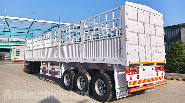 Tri Axle Fence Cargo Trailer for Sale in Zimbabwe Tri Axle Fence Cargo Trailer for Sale in Zimbabwe