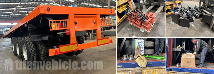 Tri Axle 48Ft Flatbed Trailer for Sale In Mauritania