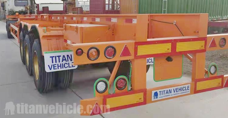 Tri Axle 40 Foot Skeletal Trailer Chassis for Sale In Cote d'Ivoire
