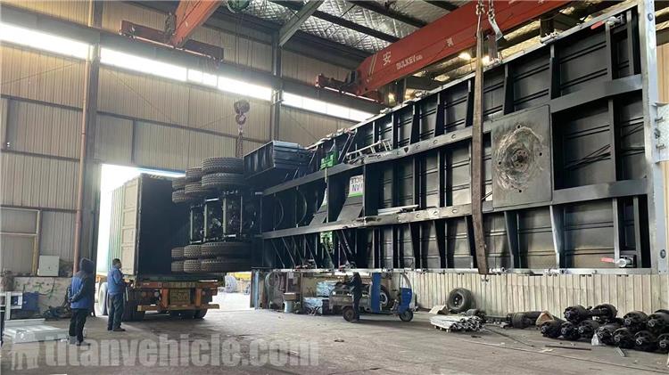 Tri Axle 40 ft Flatbed Semi Trailer for Sale In Nicaragua