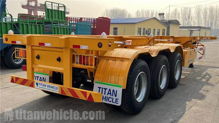 Tri Axle 40 ft Skeletal Semi Trailer for Sale In Mali