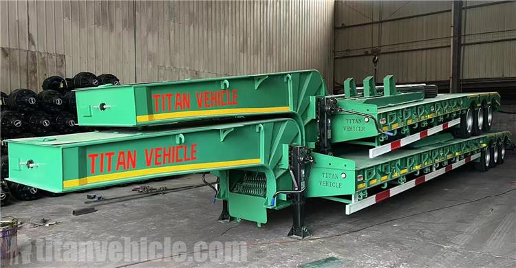 Tri Axle 60 Ton Low Loader Trailer for Sale In Liberia
