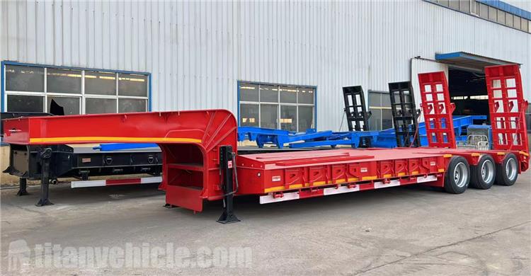 Tri Axle 80 Ton Low Bed Trailer for Sale In Guatemala
