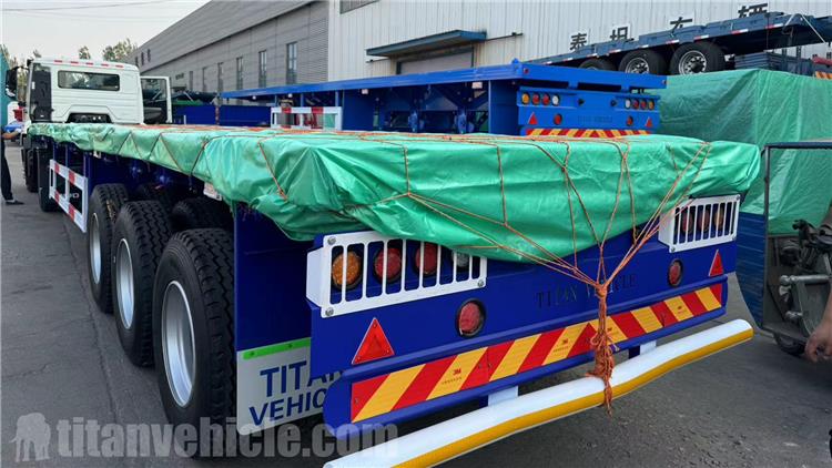 Tri Axle Flat Deck Trailer for Sale Near Me In Zambia