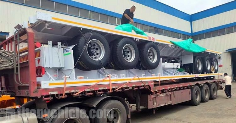 2 Units of Flatbed Trailer with Front Wall for Sale in Ghana