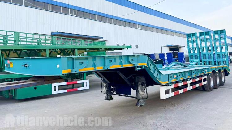 Tri Axle Drop Deck Trailer with 3 Ramps for Sale in Senegal