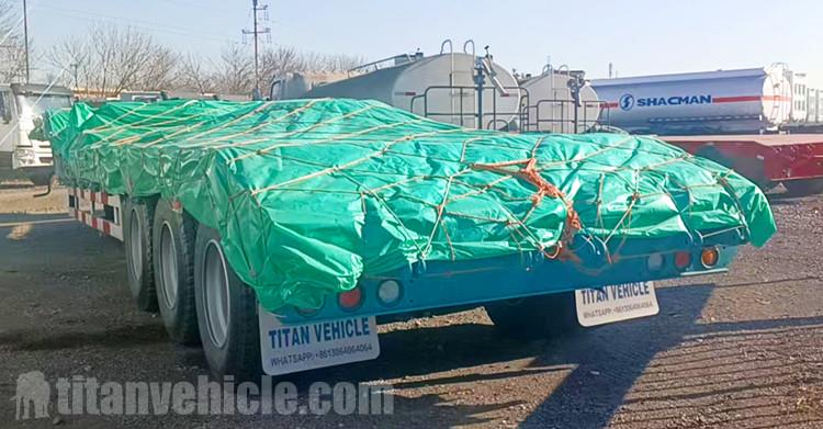 Tri Axle Drop Deck Trailer with 3 Ramps Ready Ship to Senegal