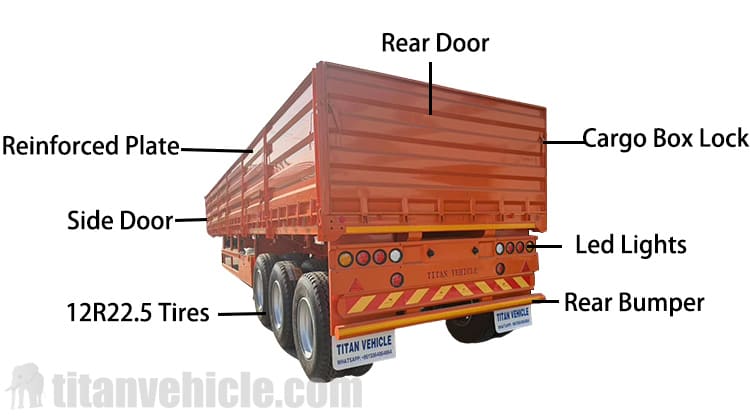 Tri Axle Side Wall Semi Trailer will be Sent to Tanzania