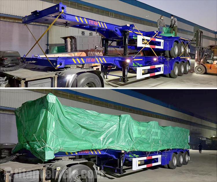 Tri Axle Chassis Trailer for Sale in Tanzania