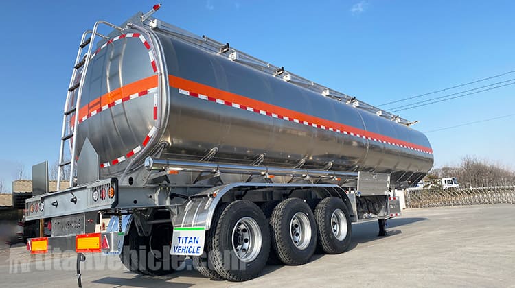 Tri Axle Aluminum Semi Trailer Fuel Tank for Sale in Costa Rica