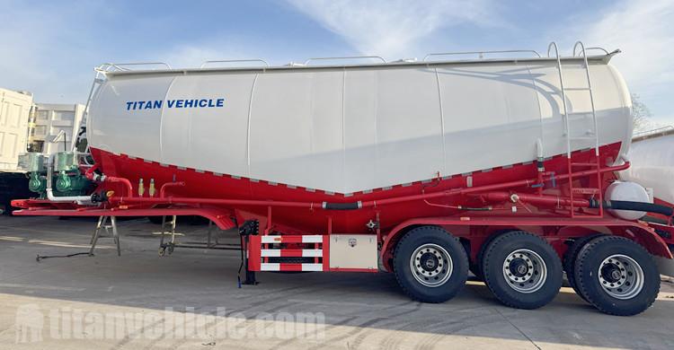 Dry Bulk Cement Tanker Trailer Ready Ship to Ghana