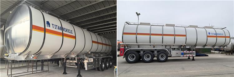 Tri Axle Aluminum Tanker Trailer for Sale In Zambia Lusaka