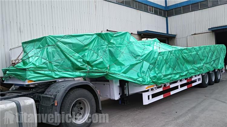Tri Axle 60 Ton Low Bed Truck Trailer for Sale In Bahrain