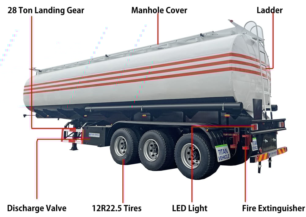 Fuel Tanker Trailer Specification & Dimension & Weight