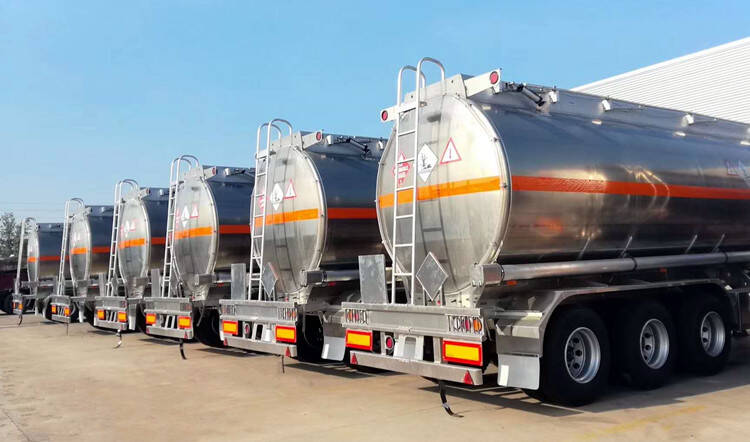 3 Axle Aluminium Fuel Tanker Trailer for Sale - Tongya Vehicle