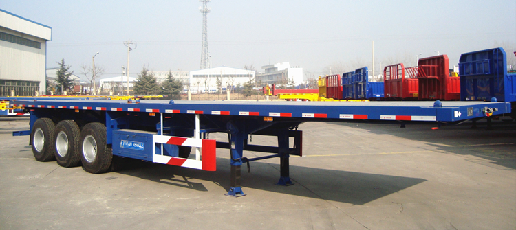 Tri Axle Flatbed Trailer for Sale in Zimbabwe - Tongya Vehicle