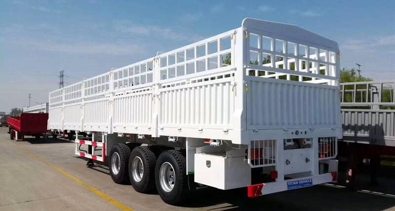60T Fence Truck Semi Trailer for Sale in Tanzania - Tongya Vehicle