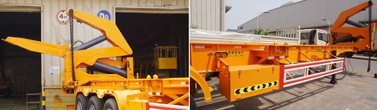 Tri Axle Container Side Crane Trailer Price