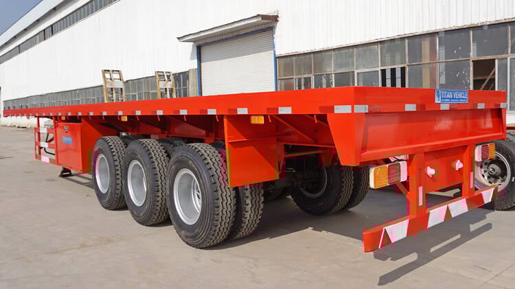 Tri Axle Flatbed Semi Trailer for Sale Near Me Manufacturers