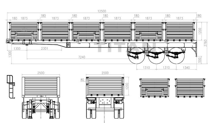 Triaxle with Board | Tri Axle Grain Transport Trailer for Sale