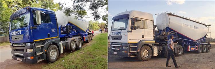 Tri Axle 35CBM Cement Tanker Truck Trailer Price for Sale in Ghana