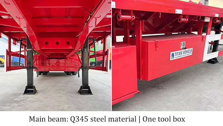 New 40 Feet 3 Axle Flatbed Trailers for Sale Price