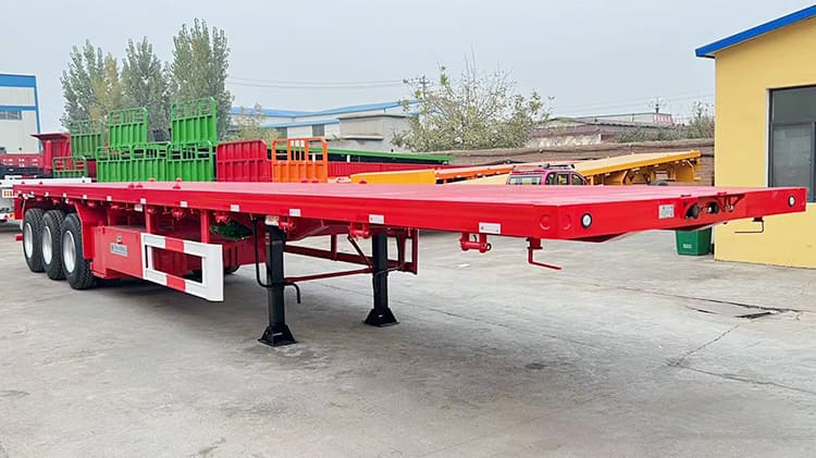 New 40 Feet 3 Axle Flatbed Trailers for Sale Price